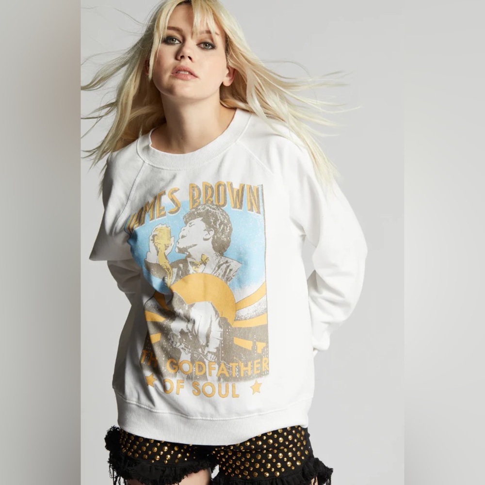 NWOT James Brown The Godfather of Soul Sweatshirt RECYCLED KARMA
